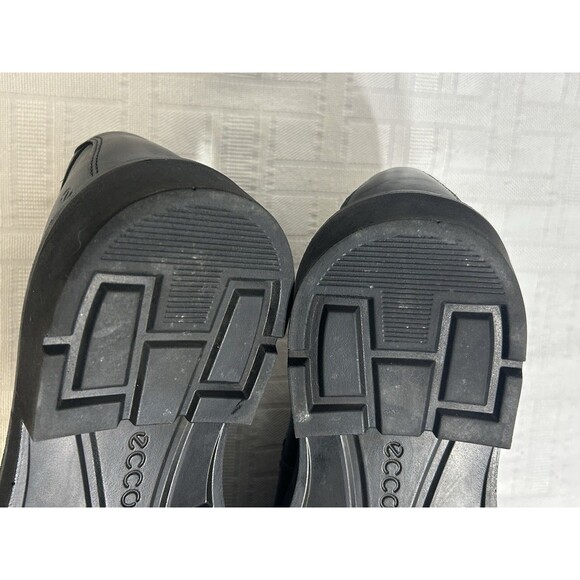 ECCO Slip On LOAFER Black Leather Shoe Comfort Dress Casual 43 / 9-9.5 M OR WIDE main image 5